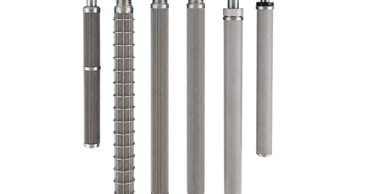 Sintered filter cartridges